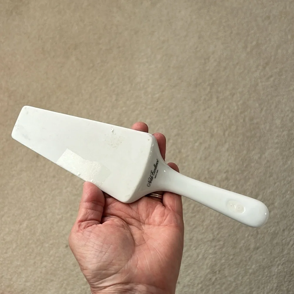 Noble Excellence Porcelain Floral Cake Server